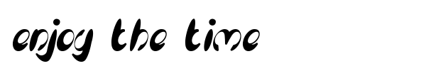 Enjoy the time font preview